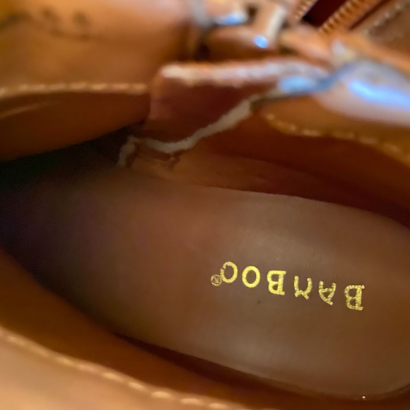 Bamboo Womens Sadie-48S Ankle Booties Brown Cuban Heel Zip Up Fringe 5.5 New - Picture 7 of 16